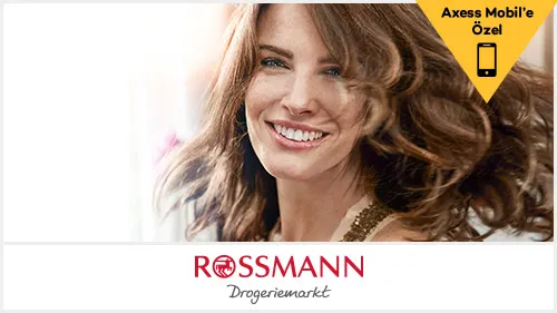 Axess'e özel Rossmann'da 20 TL chip-para!