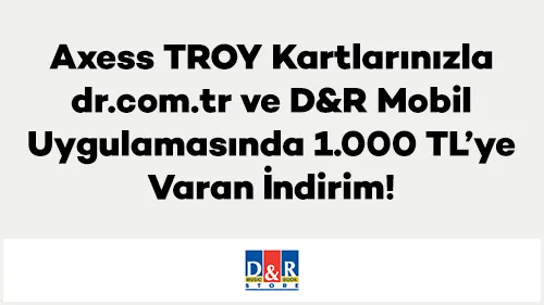 Axess Troy Kartla D&R'de İndirim Fırsatı!