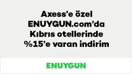 Axess ile ENUYGUN'da Kıbrıs Otel İndirimi