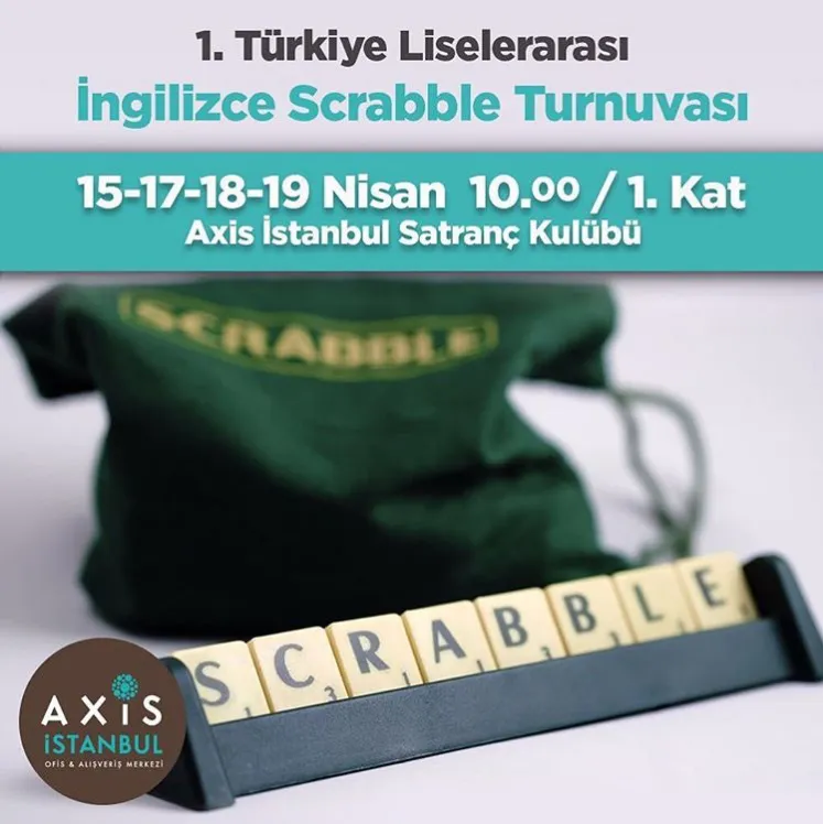 1. Türkiye Liselerarası İngilizce Scrabble Turnuvası 1. Türkiye Liselerarası İngilizce Scrabble Turnuvası