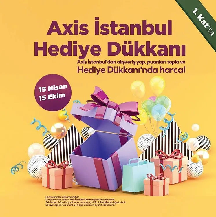 Axis İstanbul Hediye Dükkanı 15 Nisan'da Açılıyor!