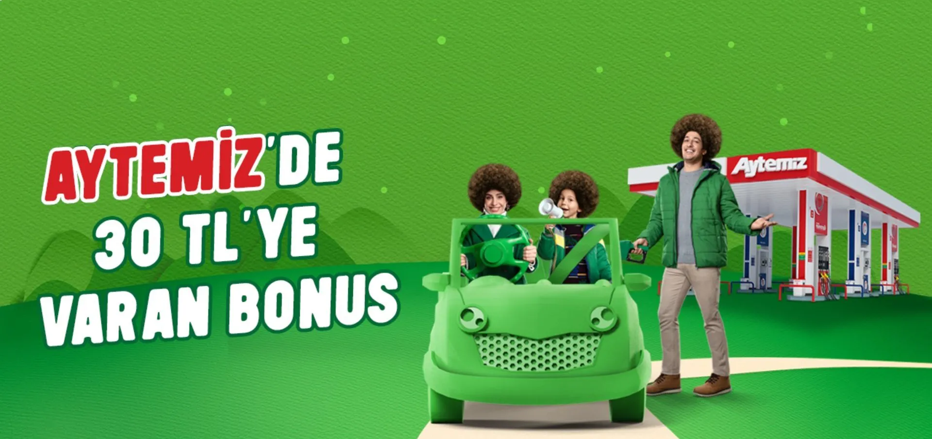 Aytemiz'de 30 TL’ye varan bonus! Aytemiz'de 30 TL’ye varan bonus!