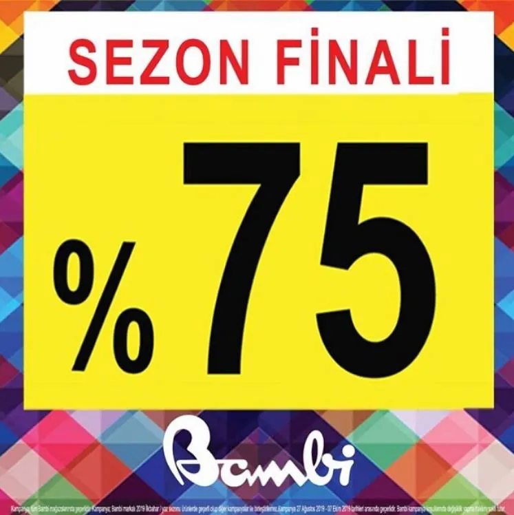 Bambi Ayakkabı'dan %75 İndirimli Sezon Finali! Bambi Ayakkabı'dan %75 İndirimli Sezon Finali!