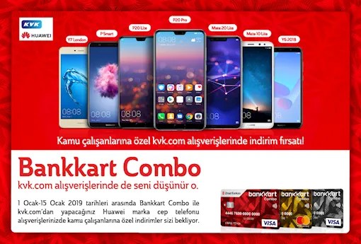 Bankkart Combo ile Huawei Telefon indirim fırsatı!