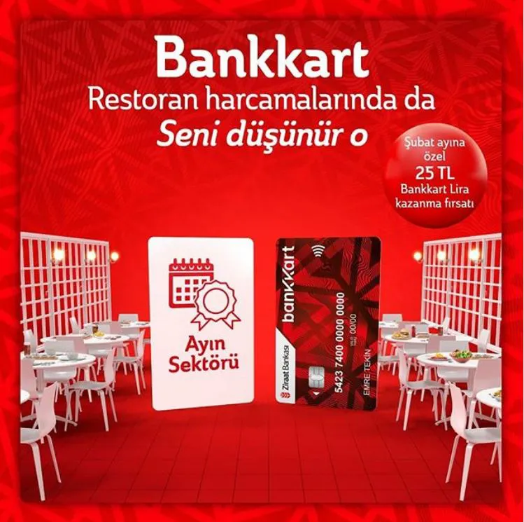 Bankkart Ayın Özelliği Restoran Harcamalarına 25 Bankkart Lira! Bankkart Ayın Özelliği Restoran Harcamalarına 25 Bankkart Lira!
