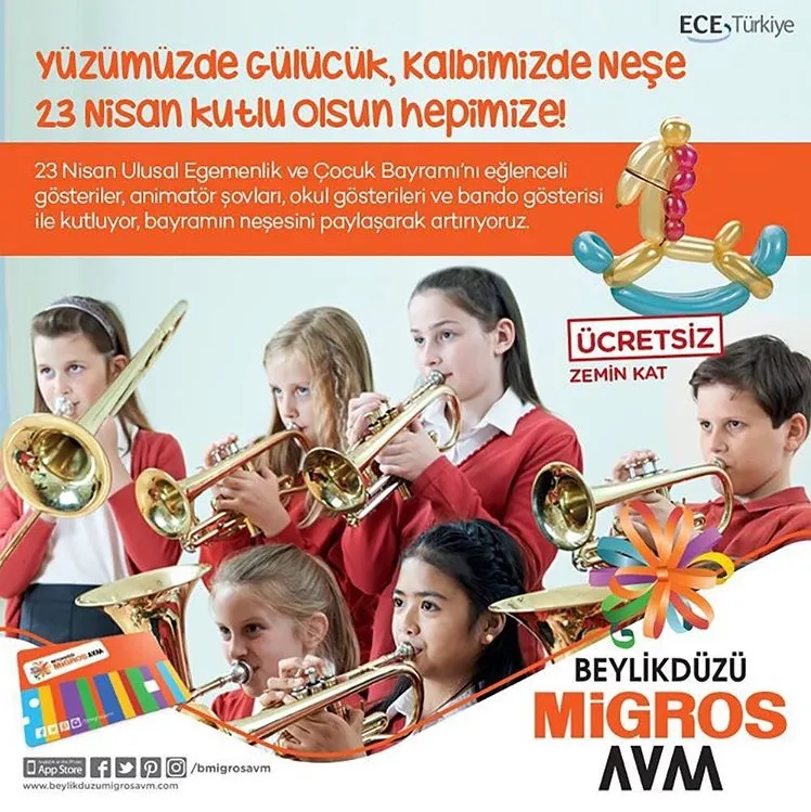 Beylikdüzü Migros AVM 23 Nisan Şenliği! Beylikdüzü Migros AVM 23 Nisan Şenliği!