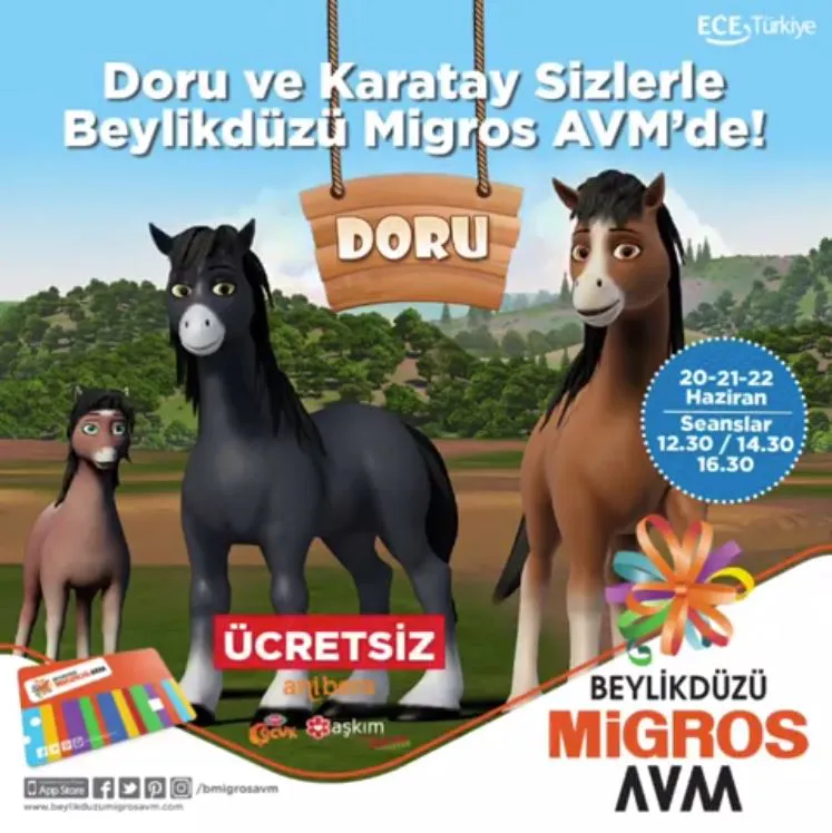 Doru ve Karatay Beylikdüzü Migros AVM'de sizlerle!