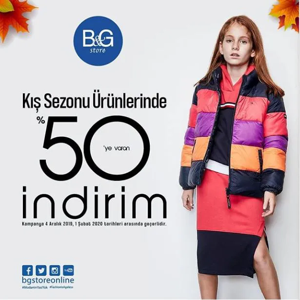 B&G Store'da %50'ye Varan İndirim Fırsatı! B&G Store'da %50'ye Varan İndirim Fırsatı!
