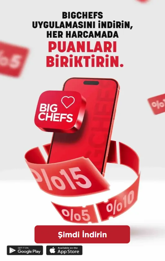 BigChefs Mobil Uygulama %15'e Varan Puan Kampanyası