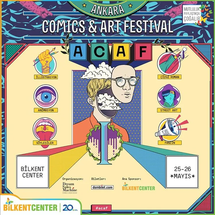 ACAF, sanatçıları sanatseverlerle buluşturmaya, Bilkent Center'a geliyor!