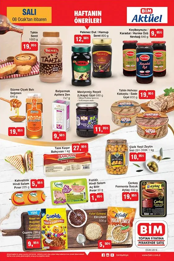 08 Ocak 2019 Salı Bim Aktüel Ürünleri!
08 Ocak 2019 Salı Bim Aktüel Ürünleri!