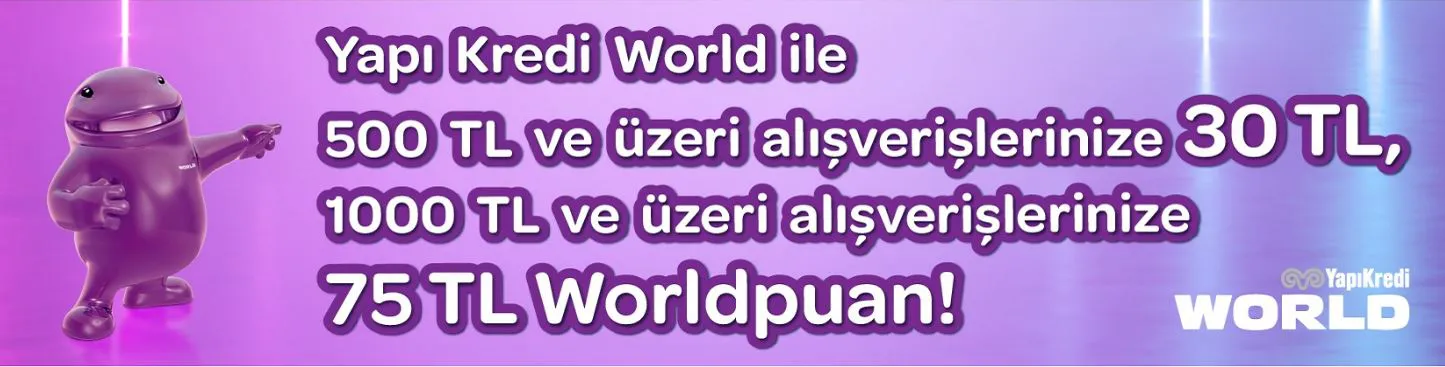 Bizimtoptan.com.tr’de 75 TL Worldpuan fırsatı!