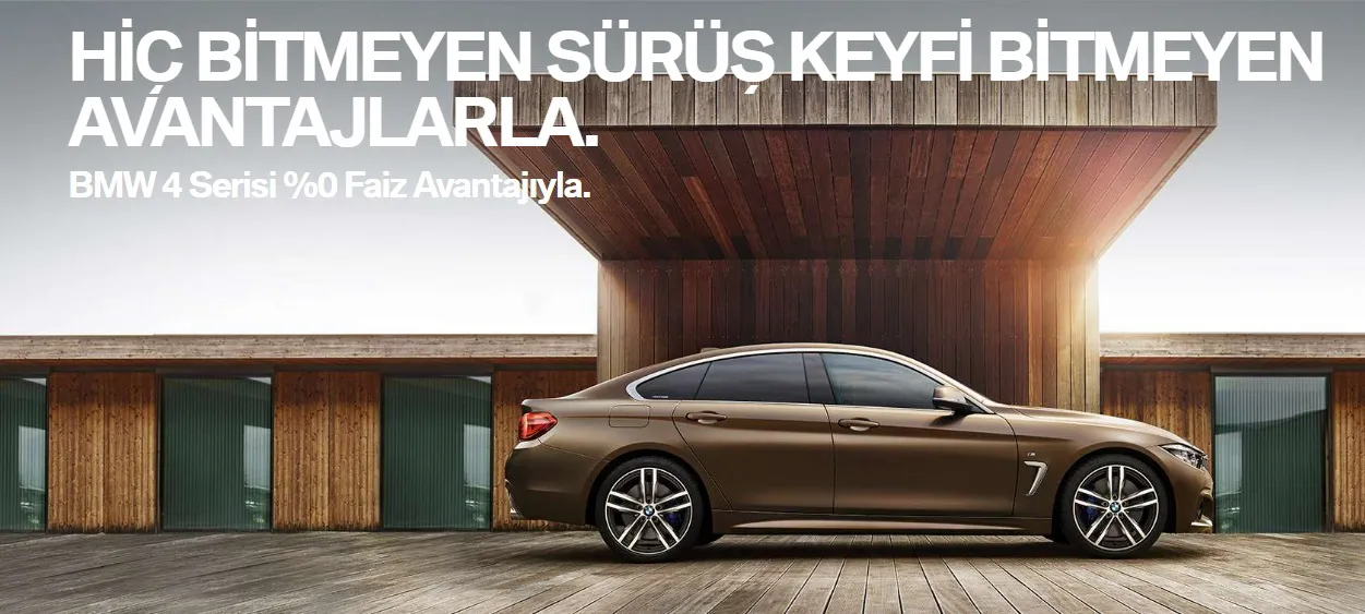 BMW 4 Serisi %0 Faiz Avantajıyla!
