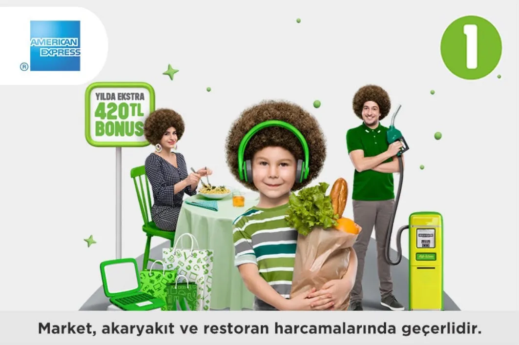 Bonus American Express'ten Yılda Ekstra 420 TL Bonus Fırsatı! Bonus American Express'ten Yılda Ekstra 420 TL Bonus Fırsatı!