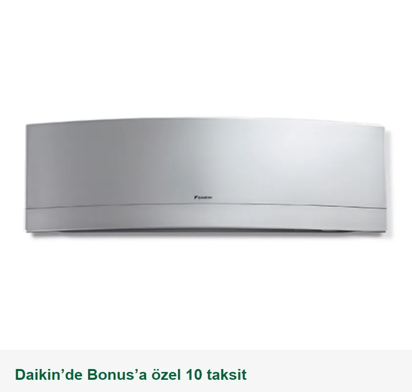 Daikin’de Bonus’a özel 10 taksit fırsatı!