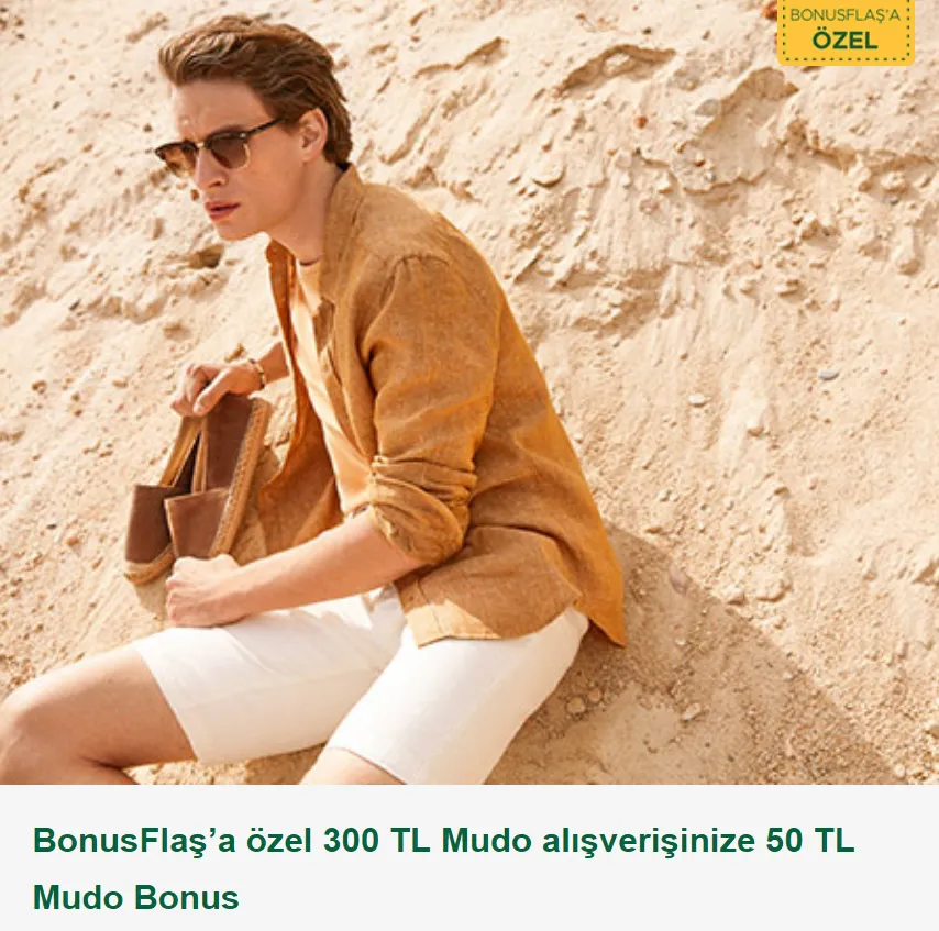 Bonus flaş'a özel 50 TL Mudo Bonus!