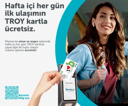Bonus ile Garanti BBVA TROY logolu temassız kartlarla yapılan ilk ulaşım ödemesi ücretsiz!
