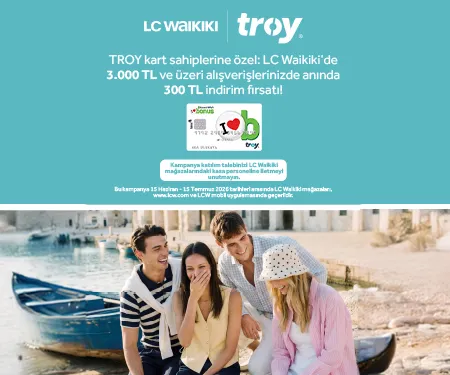 Bonus LC Waikiki'de Garanti BBVA TROY İndirimi