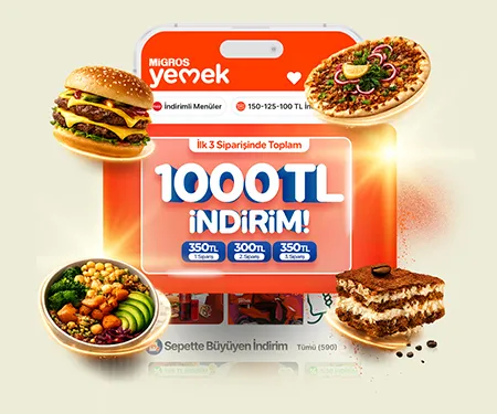 Bonus ile Migros Yemek'te İlk Siparişinize Özel İndirim