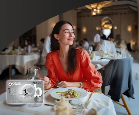 Bonus ile Yurt dışı restoran ve kafe ödemenizde 15% indirim!