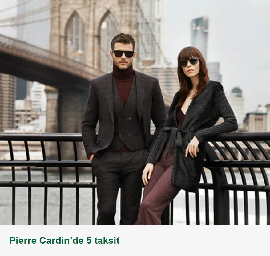 Pierre Cardin’de Bonus'a özel 5 taksit fırsatı! Pierre Cardin’de Bonus'a özel 5 taksit fırsatı!