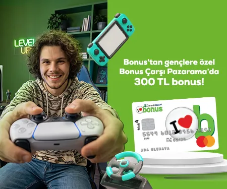 Bonus Gençlere Çarşı Pazarama'da 300 TL Bonus!