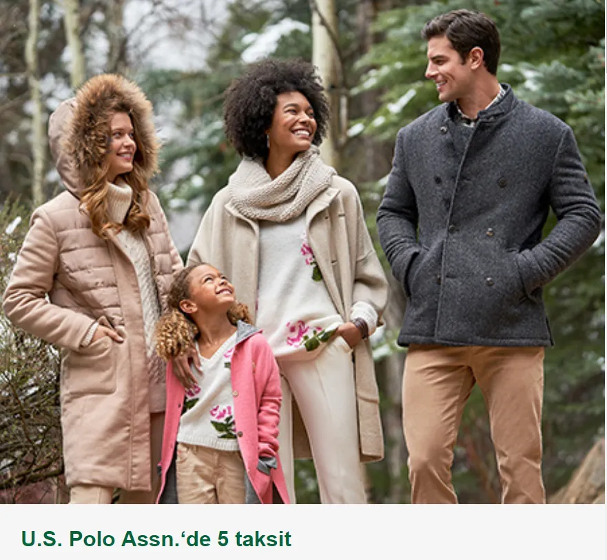 U.S. Polo Assn.‘de Bonus ile 5 taksit fırsatı!