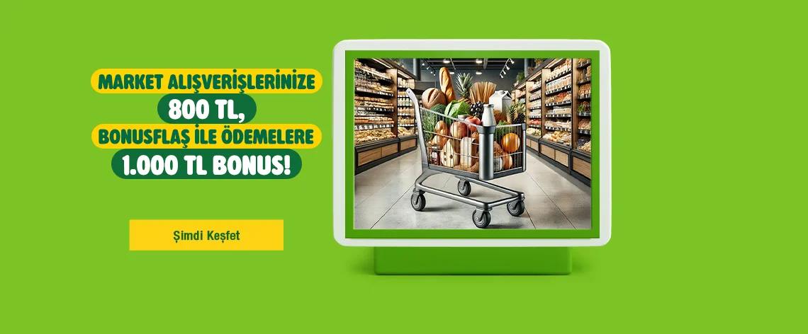 Market Alışverişlerinize Garanti BBVA'dan Dev Bonus Fırsatı: Tam 1.000 TL Kazanma Şansı! (Haziran 2025) Market Alışverişlerinize Garanti BBVA'dan Dev Bonus Fırsatı: Tam 1.000 TL Kazanma Şansı! (Haziran 2025)