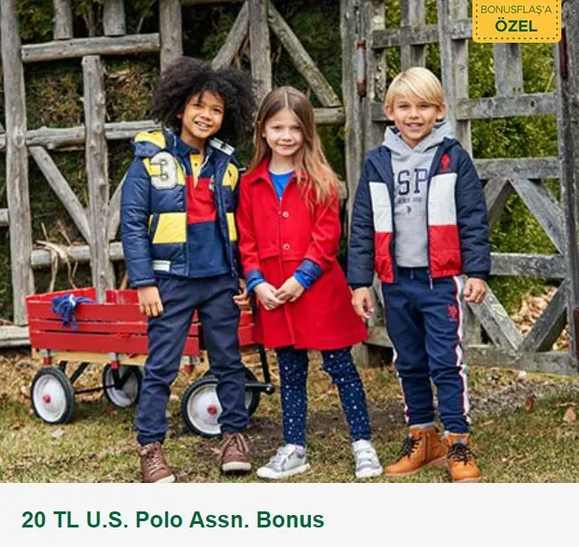 BonusFlaş ile 20 TL U.S. Polo Assn. Bonus!