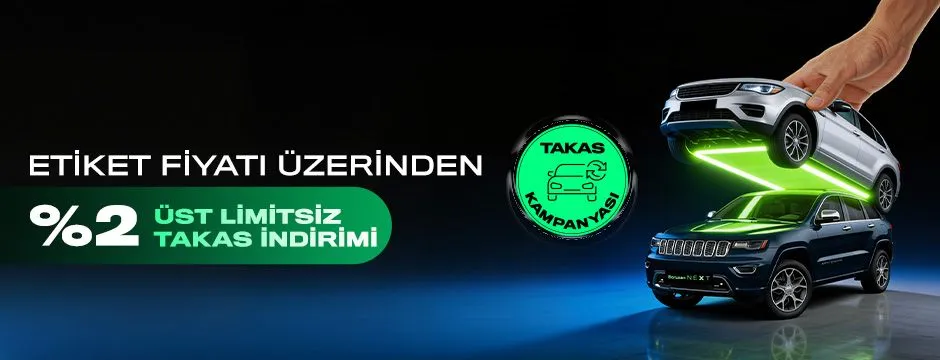 Borusan Next'ten Üst Limitsiz %2 Takas Desteği! Arabanızı Değiştirme Zamanı