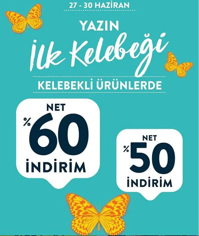 Boyner’de Kelebek İndirimi bugün başlıyor! Boyner’de Kelebek İndirimi bugün başlıyor!