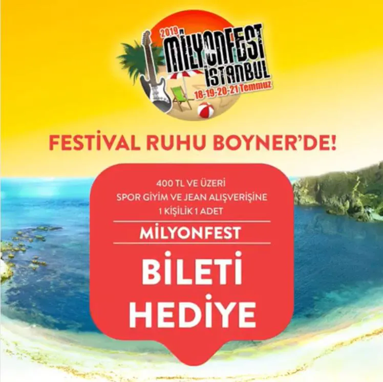 2019 Milyonfest İstanbul Ruhu Boyner'de! 2019 Milyonfest İstanbul Ruhu Boyner'de!