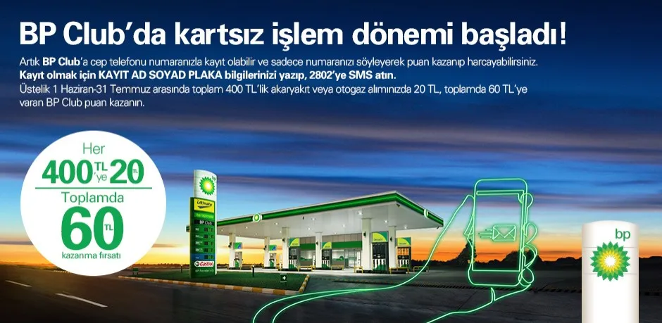 BP Club’da kartsız işlem dönemi başladı!