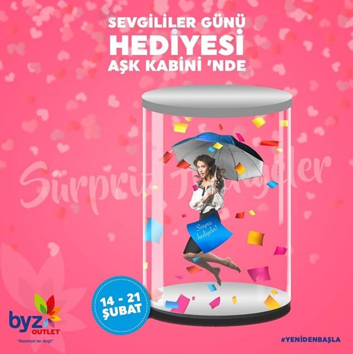Sevgililer Gününde aşk kabini ile hediye heyecanını yaşayın!