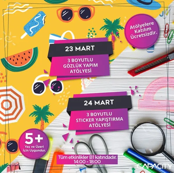 Capacity AVM Hafta Sonu Atölyeleri!