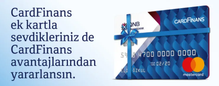 Sevdiklerinizi CardFinans ek kart sahibi yapın, ilk yıl üyelik ücreti ödemeyin!