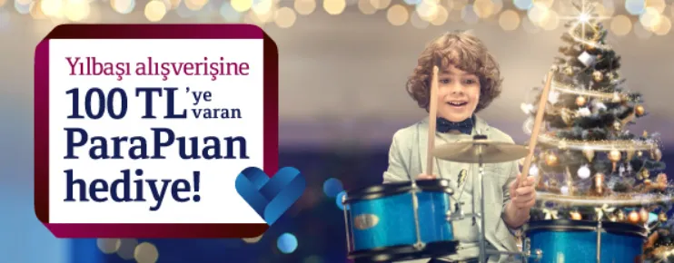 CardFinans ile Yılbaşı Alışverişlerinize 100 TL ParaPuan Hediye!