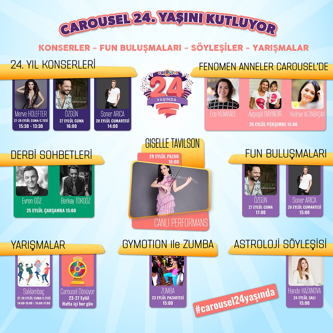 Carousel 24. yaş Kutlamaları! Carousel 24. yaş Kutlamaları!