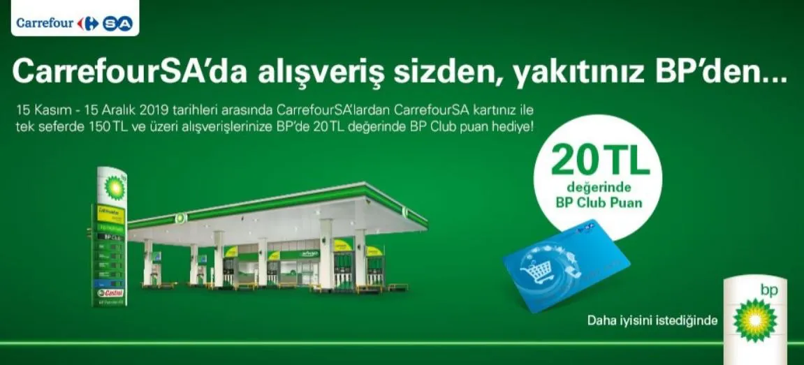 CarrefourSA'dan Alışveriş BP'de Akaryakıt Kazandırıyor!