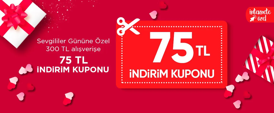 CarrefourSA'dan Sevgililer Günü'ne Özel 300 TL Alışverişe 75 TL İndirim Kuponu! CarrefourSA'dan Sevgililer Günü'ne Özel 300 TL Alışverişe 75 TL İndirim Kuponu!