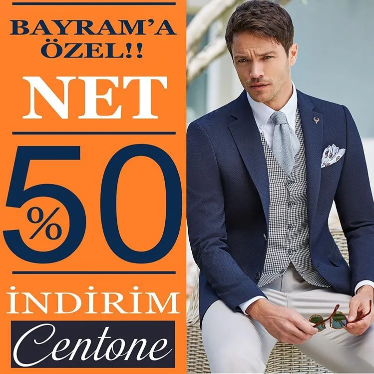 Bayrama Özel Net %50 İndirim Centone'de! Bayrama Özel Net %50 İndirim Centone'de!