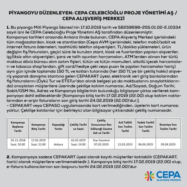 Cepa AVM'den 3 Adet Toyota C-HR Hybrid Çekilişi! Cepa AVM'den 3 Adet Toyota C-HR Hybrid Çekilişi!