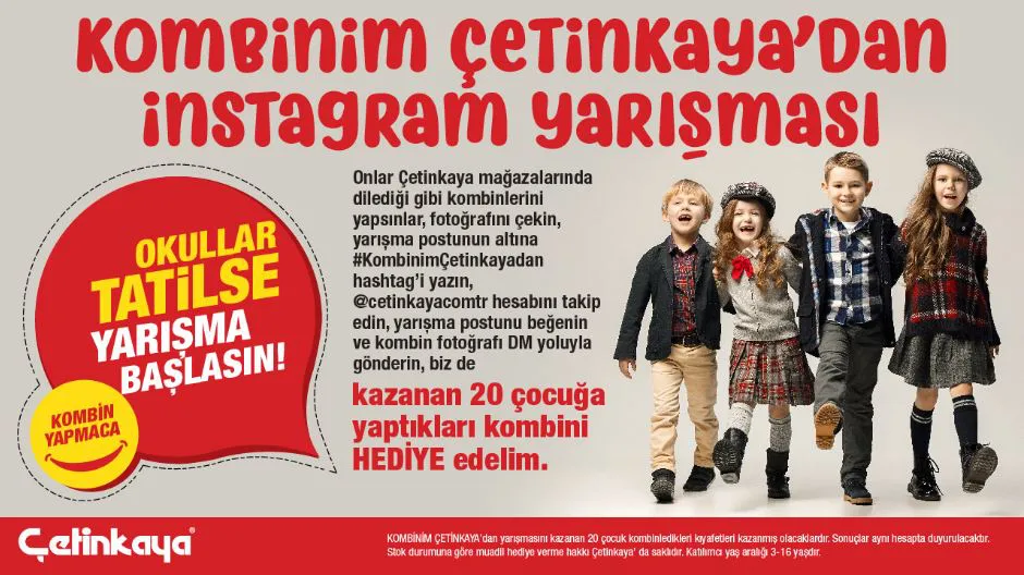 Kombinim Çetinkaya'dan İnstagram Yarışması!