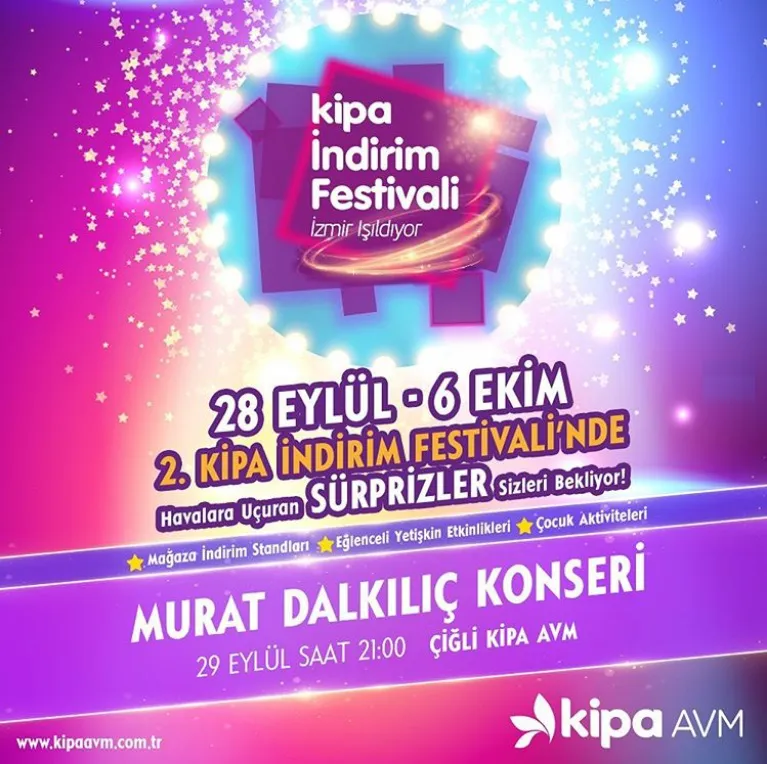 Çiğli Kipa İndirim Festivali! Çiğli Kipa İndirim Festivali!
