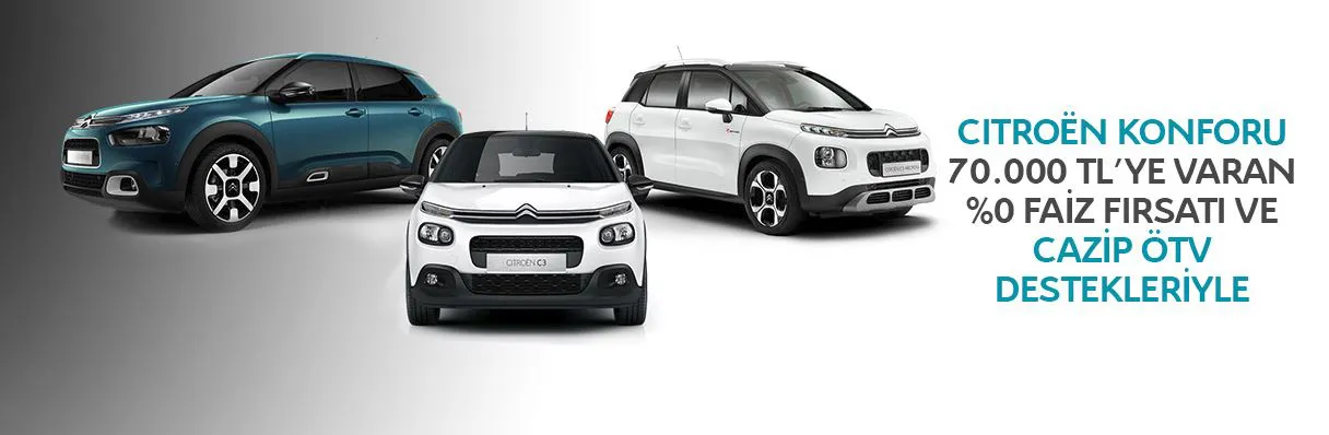 Citroën Konforu Temmuz'da %0 Faiz Fırsatıyla!