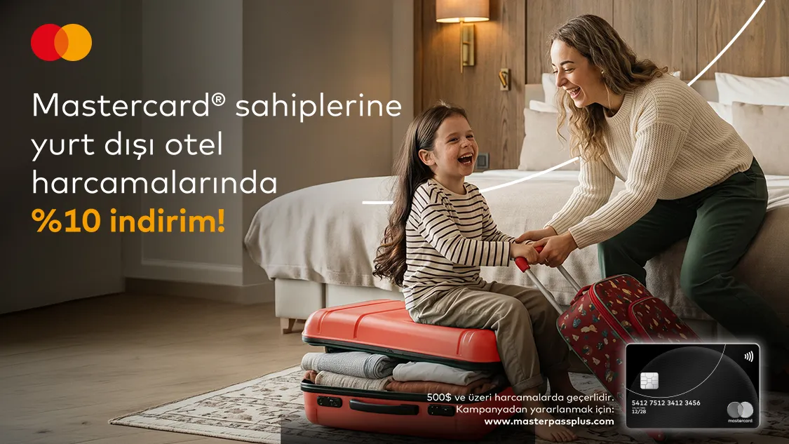 Crystal & Silver Logolu Mastercard Yurt Dışı İndirim Kampanyası