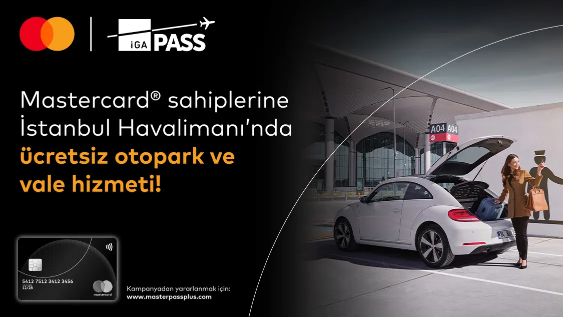 Crystal & Silver Logolu Mastercard'la İstanbul Havalimanı Buggy