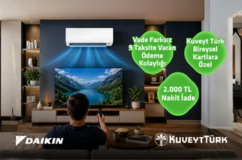 Daikin'de İndirim: 2000 TL Kampanyası & Taksit Fırsatı