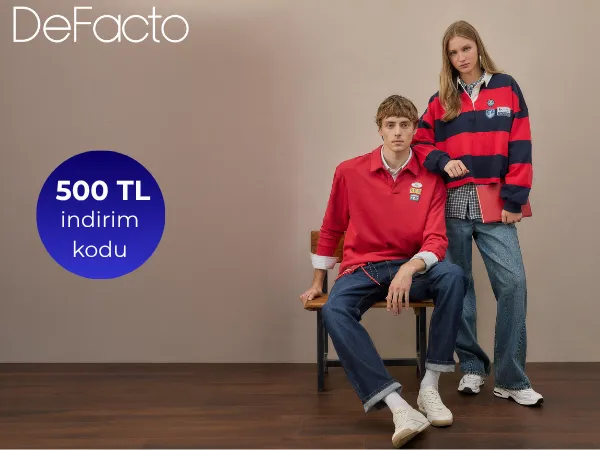 DeFacto'dan Sepette 500 TL İndirim!