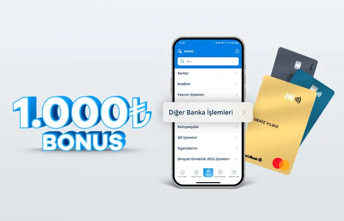 DenizBonus'dan Fırsat! Yeni Kredi Kartı Açılışına 1.000 TL Bonus Kazanmanın Yolu